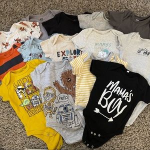 62 piece baby boy clothing bundle. Size 3-6 months